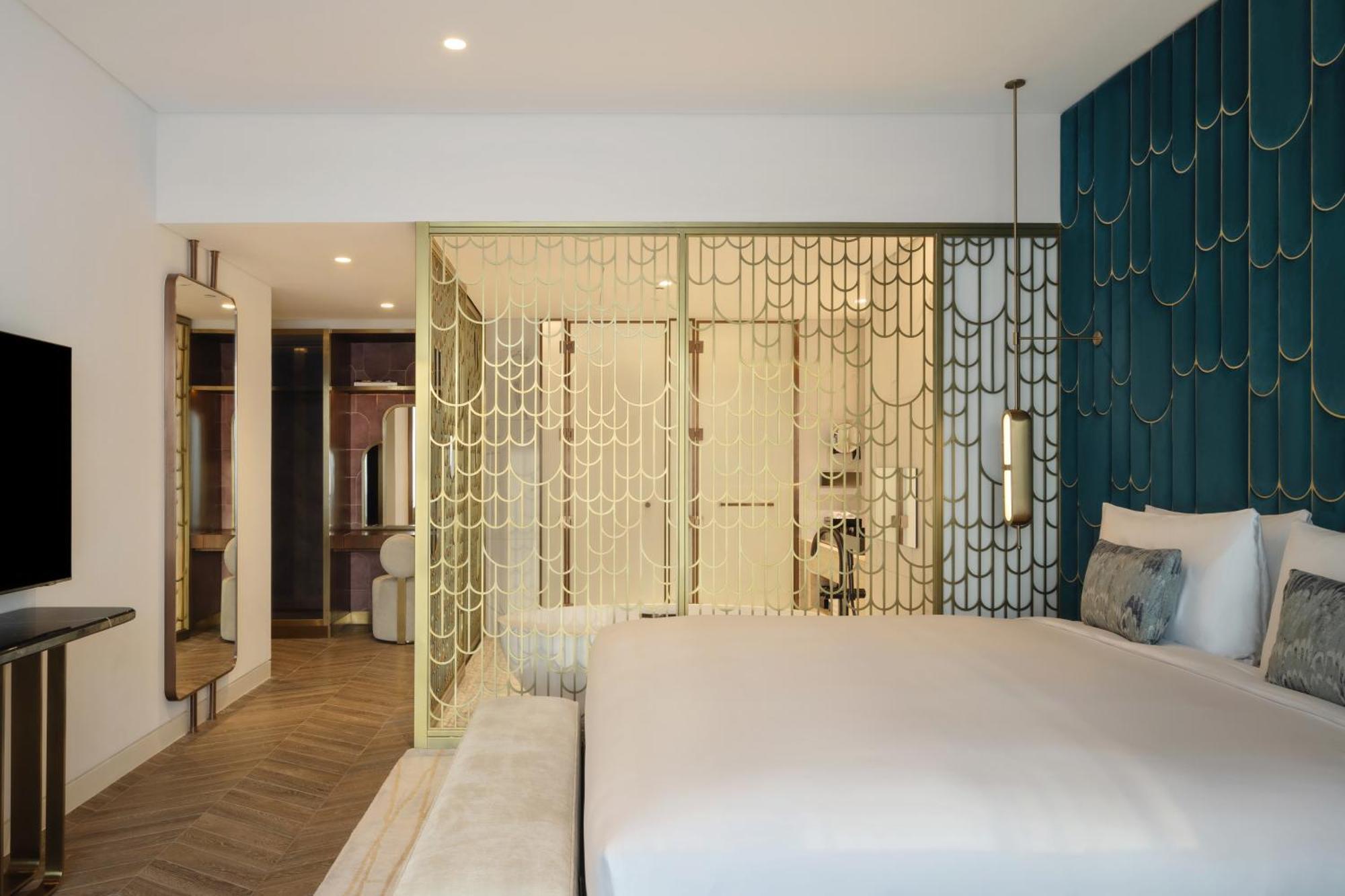 So/ Uptown Dubai Hotel Kamer foto A bedroom at the hotel